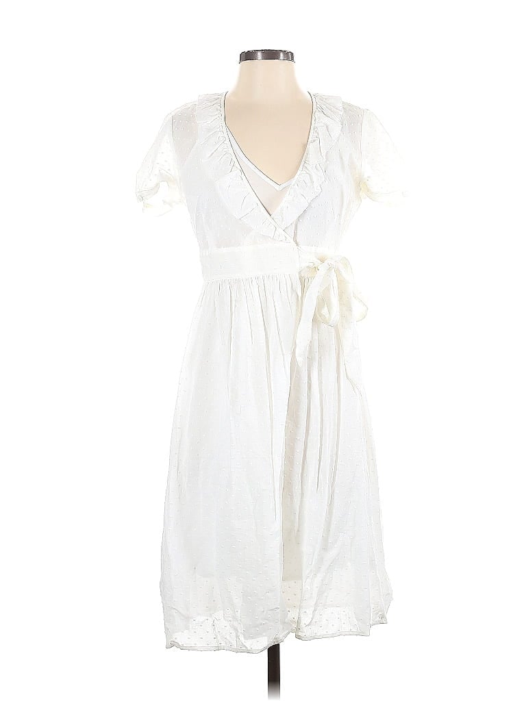 J.Crew 100% Cotton White Casual Dress Size 0 - photo 1