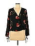Collective Concepts 100% Polyester Black Long Sleeve Blouse Size M - photo 1