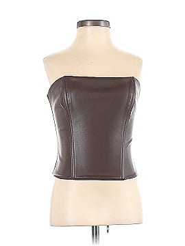 WeWoreWhat Faux Leather Top (view 1)