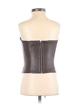 WeWoreWhat Faux Leather Top (view 2)