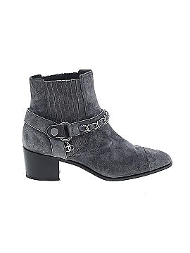 Chanel Suede Moto Ankle Boots (view 1)