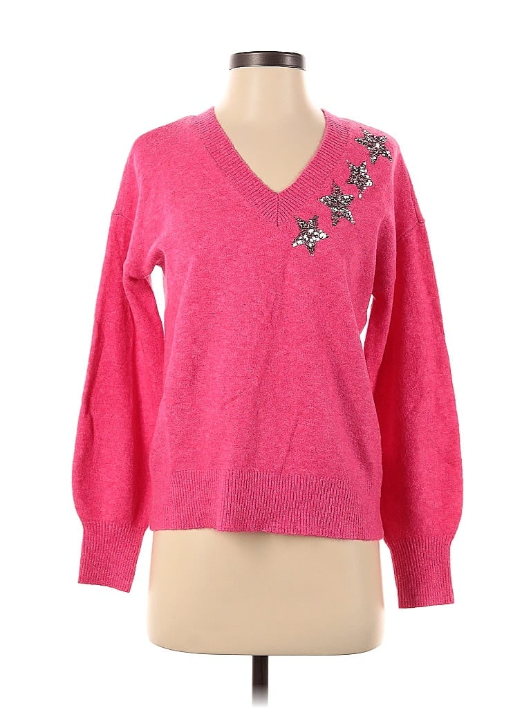 Ann Taylor LOFT Floral Motif Pink Pullover Sweater Size S - photo 1