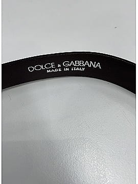 Dolce & Gabbana Leather DG Belt (view 2)