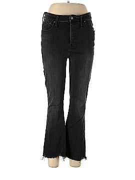 Madewell Cali Demi-Boot Jeans in Berkeley Black: Chewed-Hem Edition (view 1)