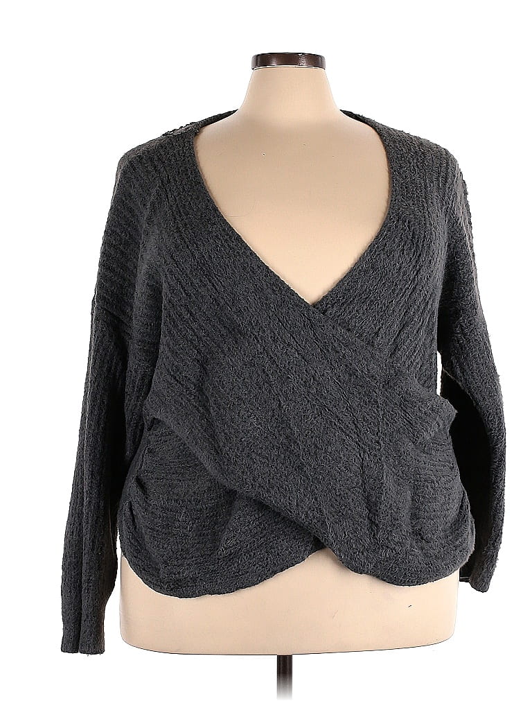 Urban Outfitters Gray Pullover Sweater Size 3X (Plus) - photo 1