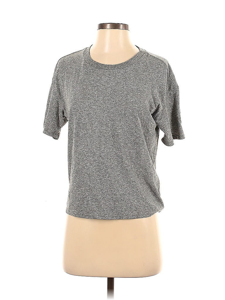 Pre-owned Current Elliott Short Sleeve T-shirt In Gray