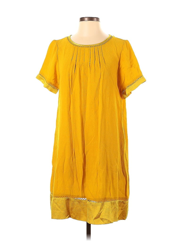 Maeve Yellow Casual Dress Size XS - photo 1
