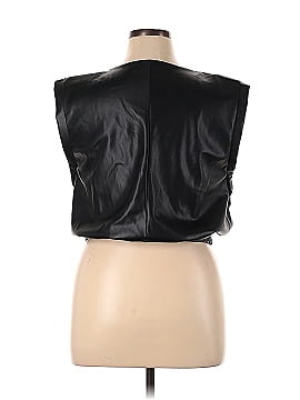 Bishop + Young Faux Leather Top (view 2)