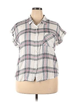 Skies Are Blue Short Sleeve Button-Down Shirt (view 1)