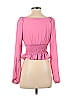 WAYF 100% Polyester Pink Long Sleeve Blouse Size XS - photo 2