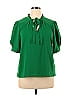CeCe Green Short Sleeve Blouse Size XL - photo 1