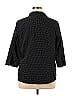 212 Collection Polka Dots Black Long Sleeve Button-Down Shirt Size 1X (Plus) - photo 2