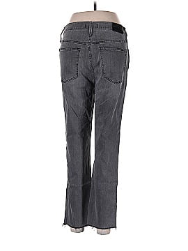Madewell Stovepipe Jeans in Cement Wash: Raw-Hem Edition (view 2)