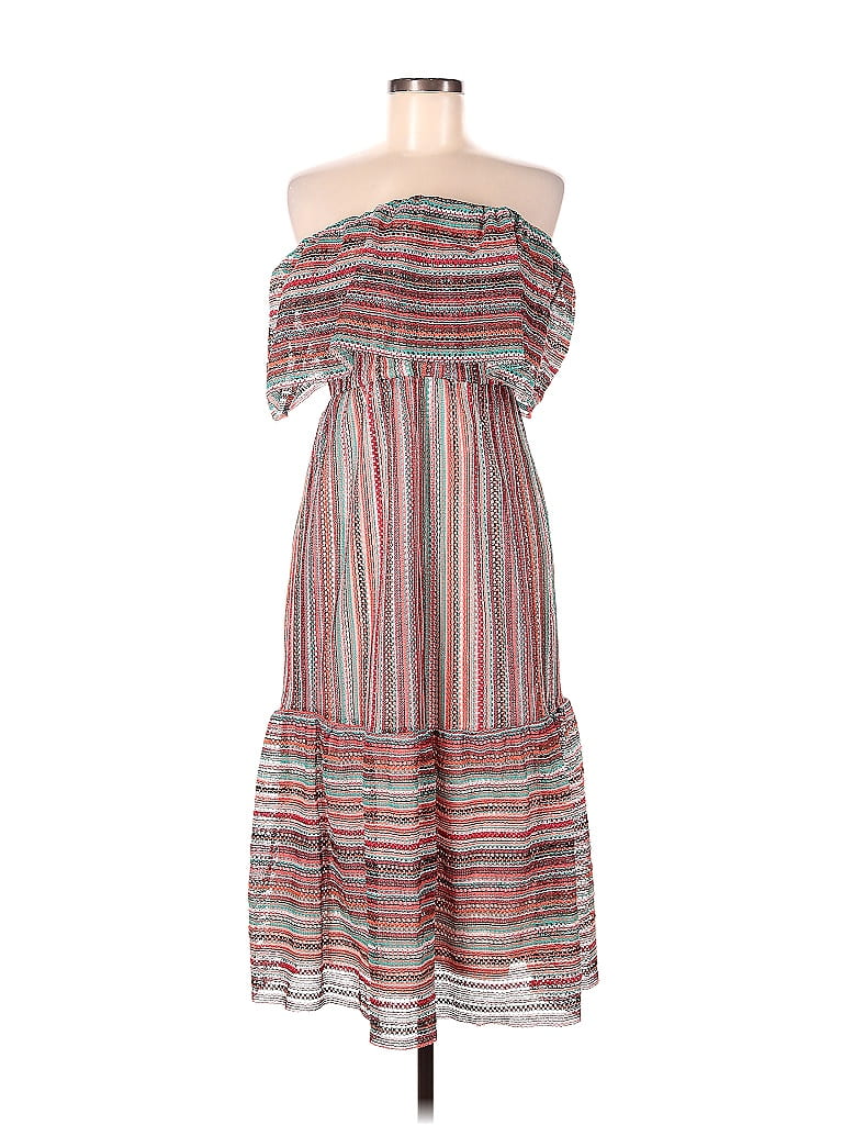 Sam Edelman Stripes Gray Casual Dress Size 10 - photo 1
