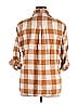 Magellan's Checkered-gingham Plaid Brown Long Sleeve Button-Down Shirt Size XL - photo 2