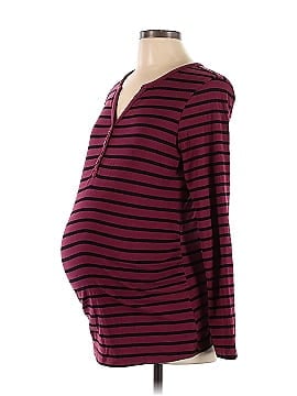 Great Expectations Maternity Long Sleeve Henley (view 1)