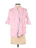 Sleeper 100% Linen Pink 3/4 Sleeve Button-Down Shirt Size S - photo 1