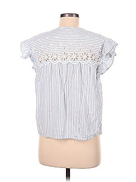 Madewell Eyelet Button-Front Shirt in Stripe (view 2)