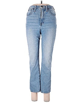 Madewell Slim Demi-Boot Jeans in Denis Wash (view 1)