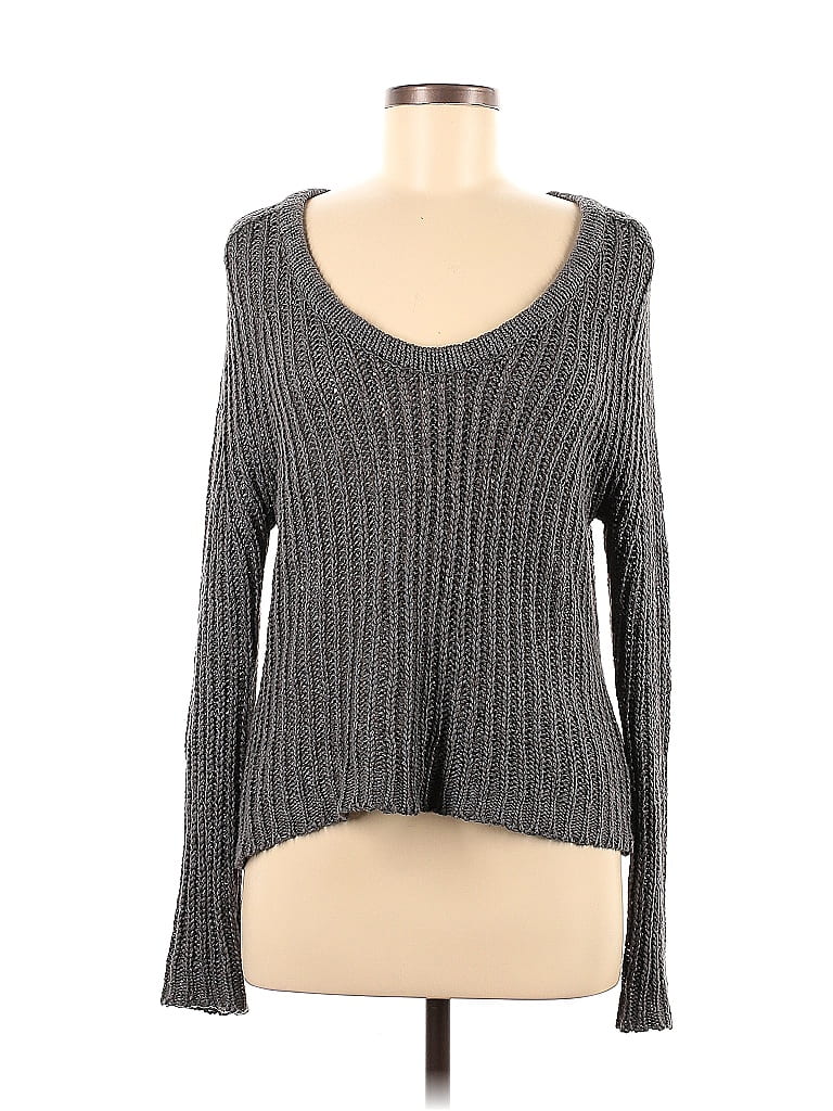 360 Sweater Metallic Gray Silk Pullover Sweater Size XS - 98% off | ThredUp