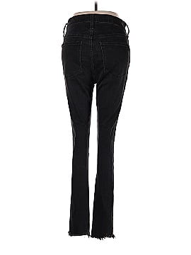 Madewell 10" High-Rise Skinny Jeans in Berkeley Black: Button-Through Edition (view 2)