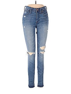 Madewell 9" High-Rise Skinny Jeans in Winifred Wash: Drop-Hem Edition (view 1)