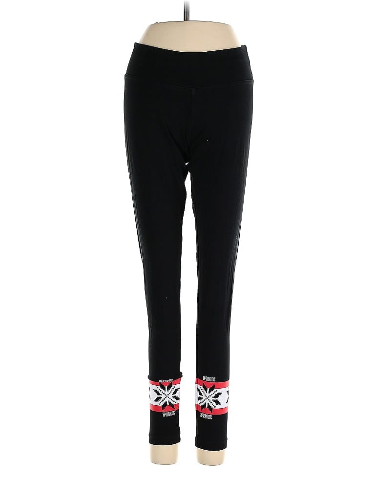 Pre-owned Victoria's Secret Pink Active Pants In Black