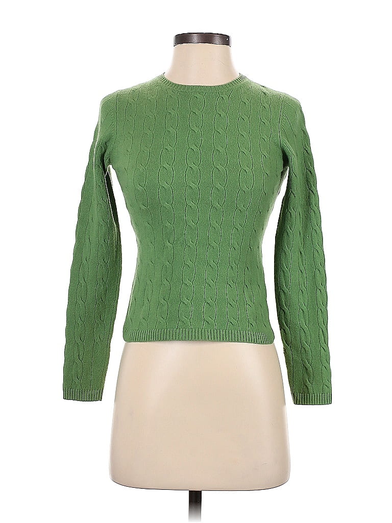 Hayden 100% Cashmere Green Cashmere Pullover Sweater Size S - photo 1