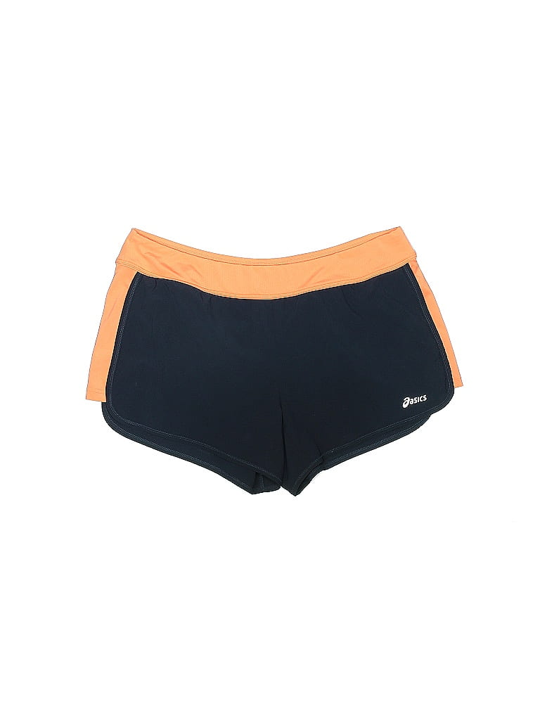 Asics Color Block Orange Athletic Shorts Size XL - photo 1