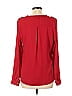 The Limited Outlet 100% Polyester Red Long Sleeve Blouse Size L - photo 2