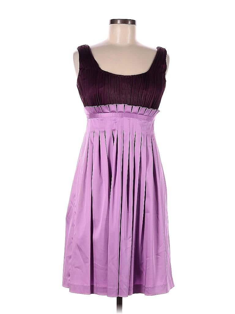 Adrianna Papell Color Block Ombre Purple Cocktail Dress Size 6 (Petite) - photo 1