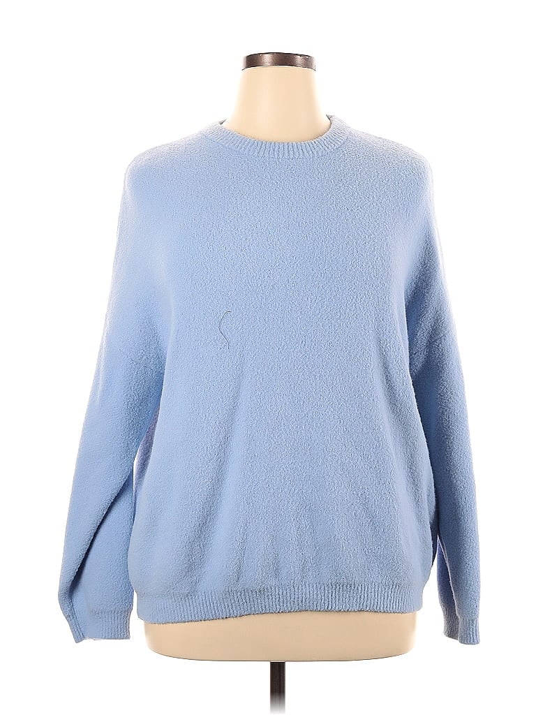 Workshop Republic Clothing Solid Blue Pullover Sweater Size XL - photo 1