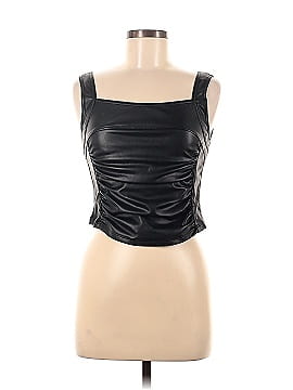 Elodie Faux Leather Top (view 1)