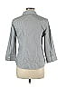 Jones New York Signature 100% Cotton Gray Long Sleeve Button-Down Shirt Size M - photo 2