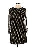 Hunter Dixon 100% Silk Stars Polka Dots Black Casual Dress Size 4 - photo 1