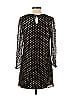 Hunter Dixon 100% Silk Stars Polka Dots Black Casual Dress Size 4 - photo 2