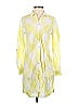 Chico's 100% Linen Yellow Casual Dress Size XS - photo 1