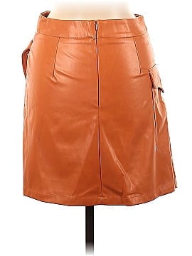 AMYLYNN Faux Leather Skirt (view 2)