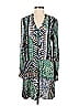 Tiny 100% Rayon Paisley Baroque Print Green Casual Dress Size XS - photo 1