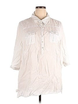Cupid's Diary 3/4 Sleeve Button-Down Shirt (view 1)