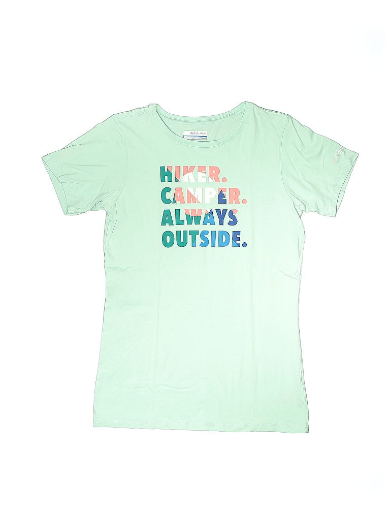 Columbia 100% Cotton Green Short Sleeve T-Shirt Size XL (big kids) - photo 1