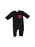 Unbranded 100% Organic Cotton Jacquard Black Long Sleeve Outfit Size 0-3 mo - photo 1
