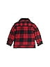 Baby Gap 100% Cotton Checkered-gingham Plaid Red Fleece Jacket Size 4 - photo 2