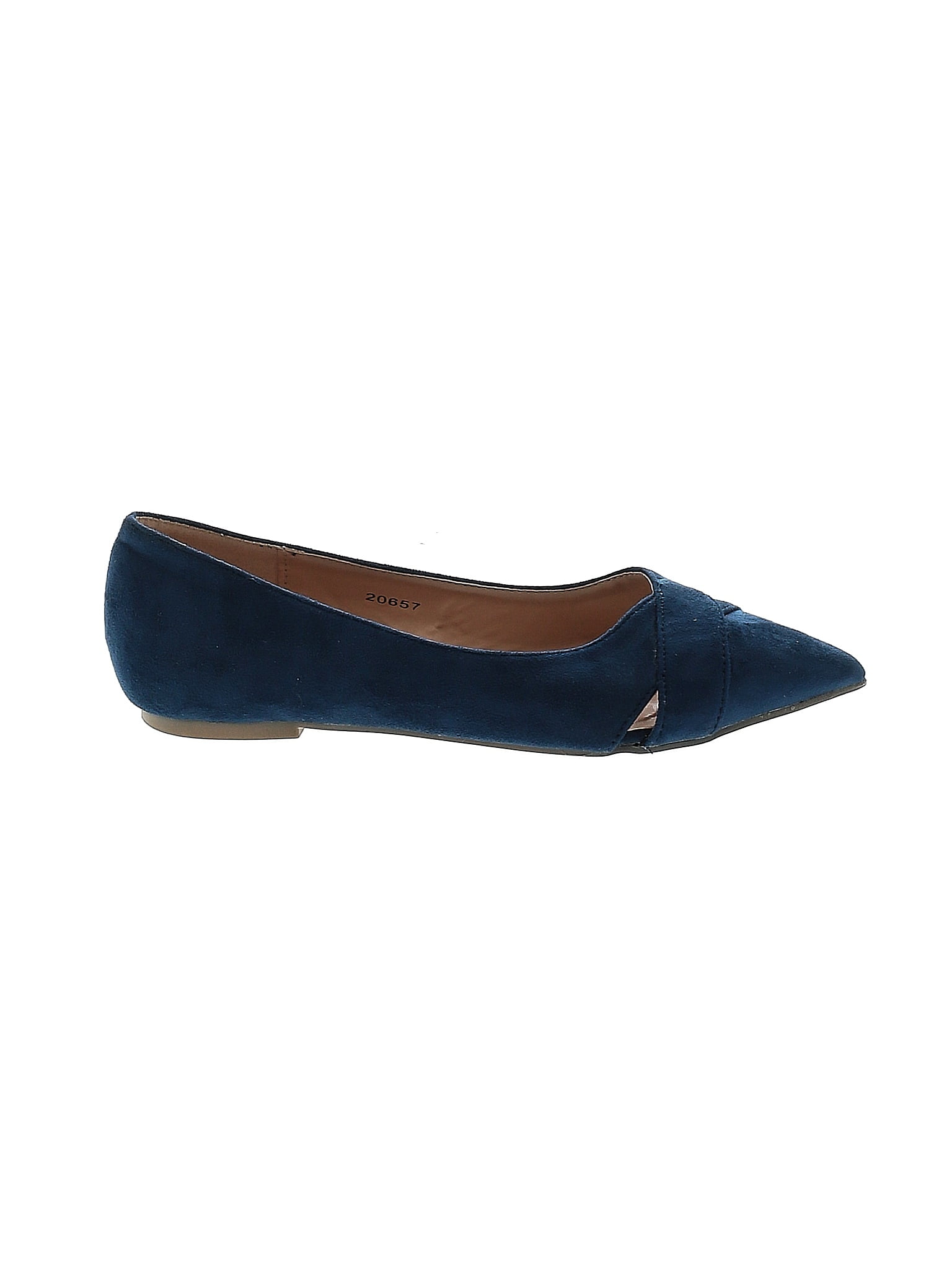 Journee Collection Blue Flats Size 7 - 39% off | ThredUp