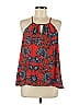 Collective Concepts 100% Polyester Red Sleeveless Top Size M - photo 1