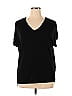 Tahari Black Short Sleeve T-Shirt Size XL - photo 1