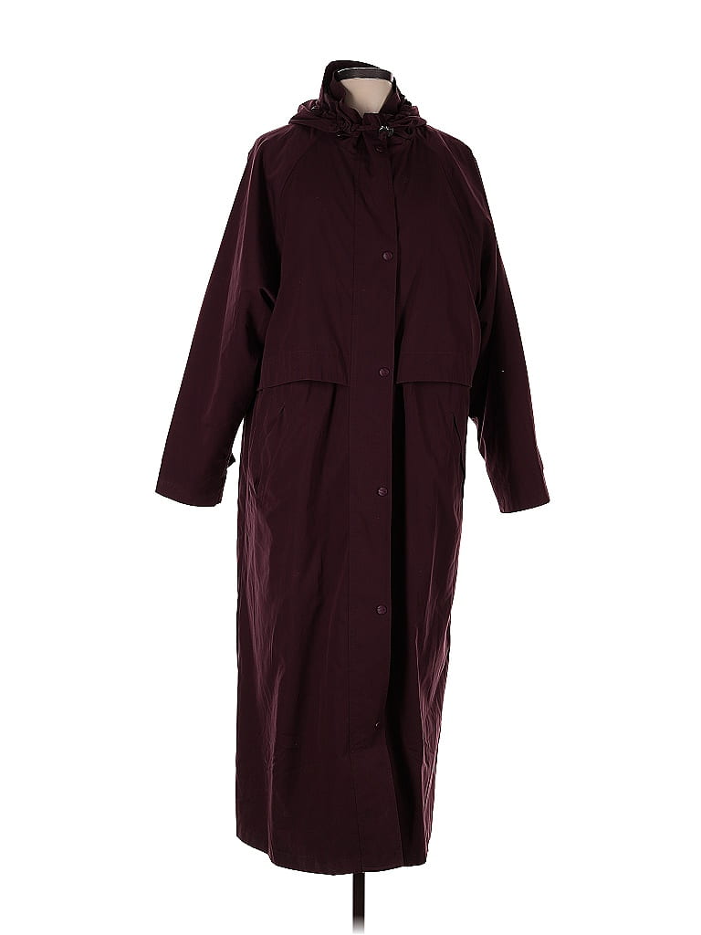 L.L.Bean Burgundy Wool Coat One Size - 54% off | ThredUp