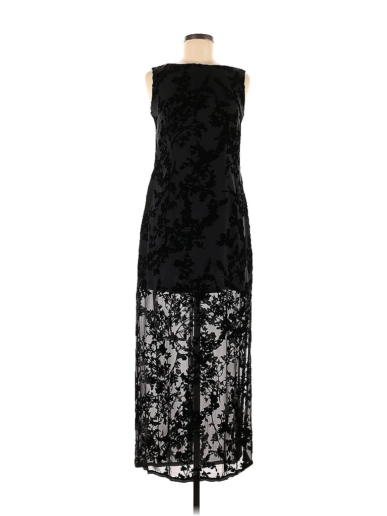 Jones New York Damask Black Casual Dress Size 6 - photo 1