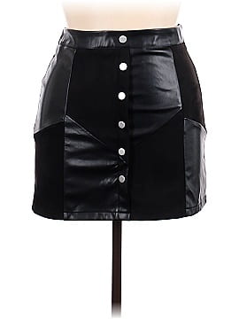 Cider Leather Skirt (view 1)