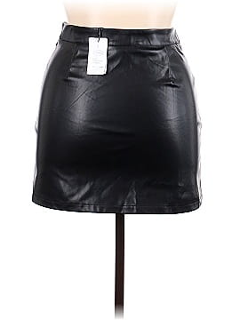 Cider Leather Skirt (view 2)